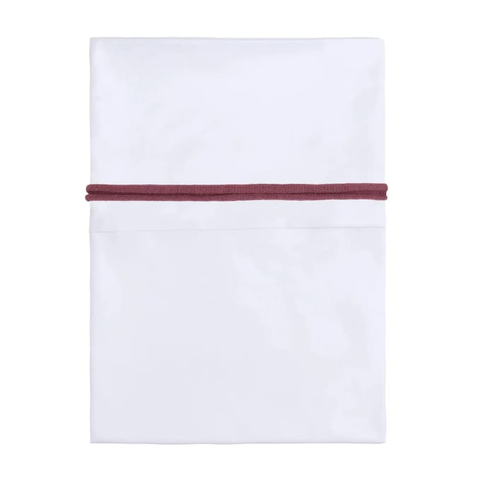 Baby's Only Wieglaken gebreide bies - Stone Red/Wit - 80x100 cm - 100% egyptisch katoen