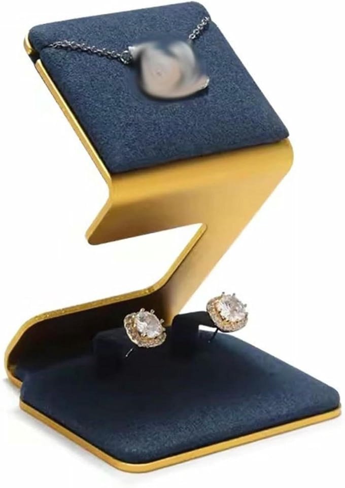Sieradenstandaard - Displayhouder Accessoires - Sieraden Presenteren - Met fluwelen bekleding - N.v.t. - Zwart