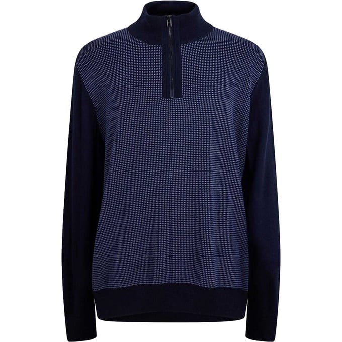 Boss Heren H Dambino gebreide casual trui (Donkerblauw)
