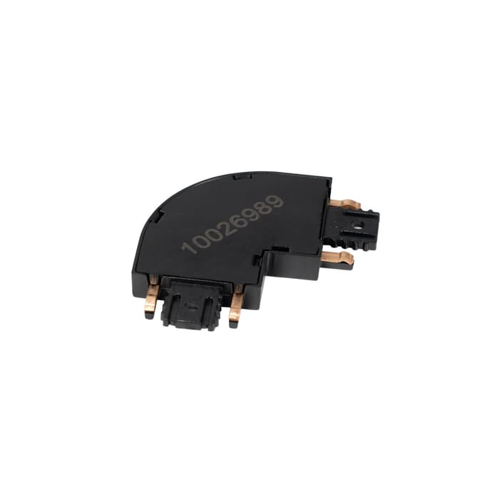 Lindby L-verbinding Lumaro, zwart, 90°, afgerond