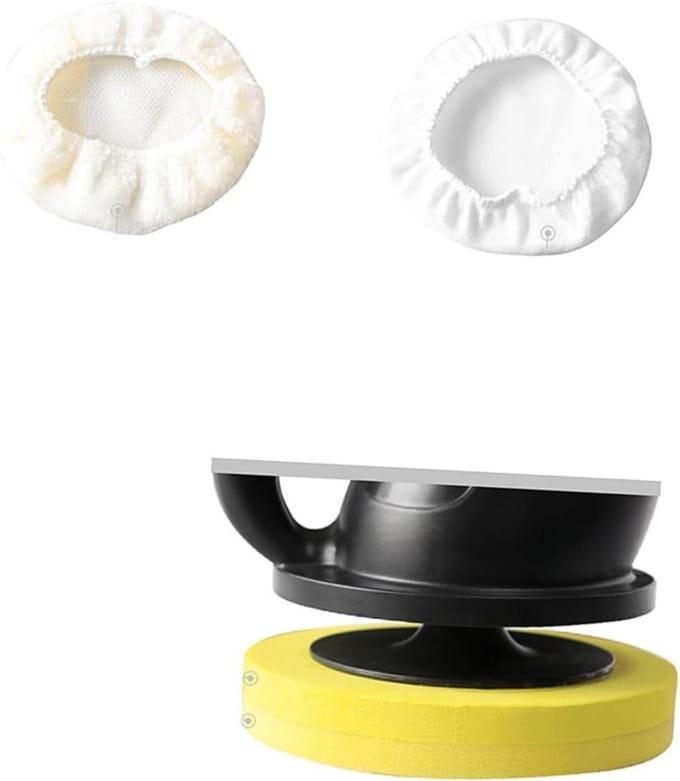 Polijstmachine Set - Waxer Buffer - Auto Lak Onderhoud - Variabele Snelheid - 12V - Zwart