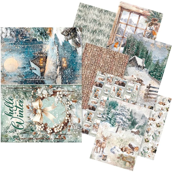 Motief strozijde assortiment "Forest Tales, set van 8
