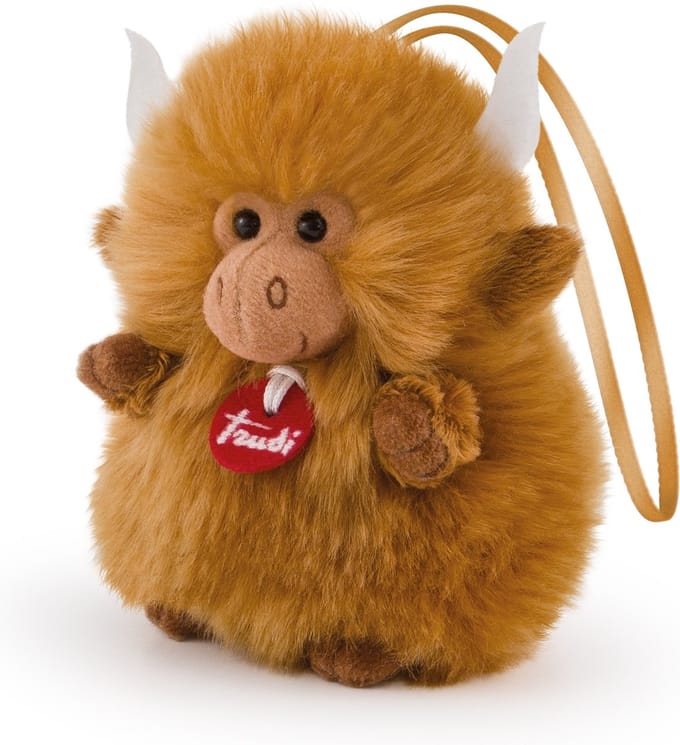 Trudi Knuffel Charm Yak 10 Cm Bruin Maat Xxs