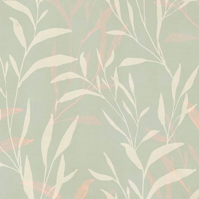 MODERN BEHANG | Bladeren - Creme Groen Roze - A.S. Création Anna D'Andrea