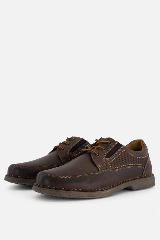 Outfielder Outfielder Veterschoenen bruin Leer