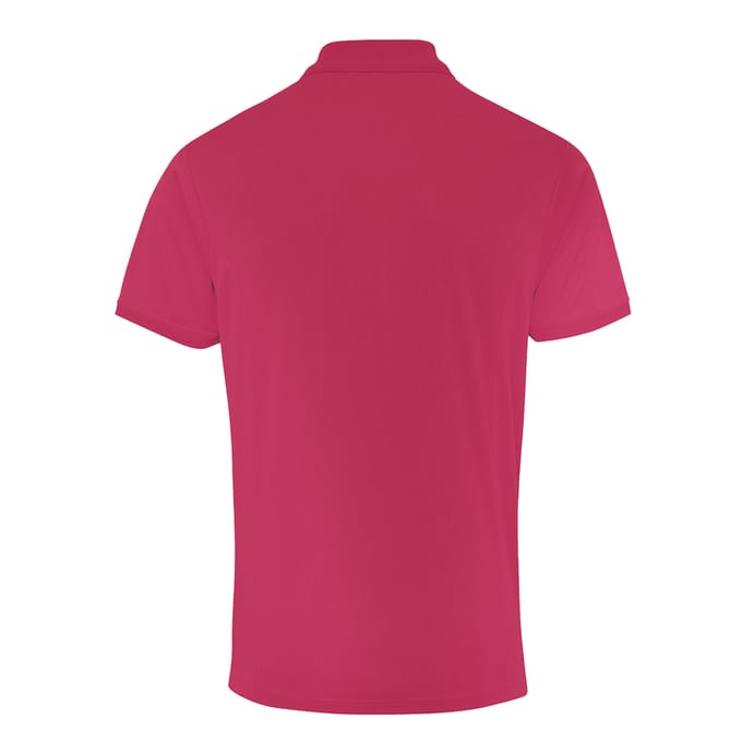 Premier Heren Coolchecker Pique korte mouw Polo T-Shirt (Heet Roze)
