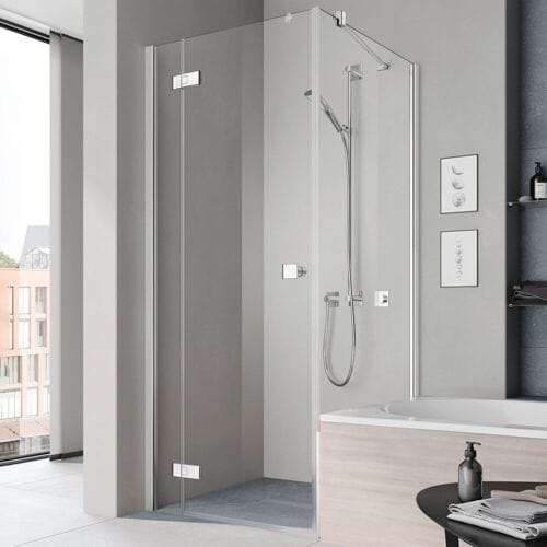 Kermi MENA partially framed, shortened side panel for swing door, 80 cm METVP08017VAK