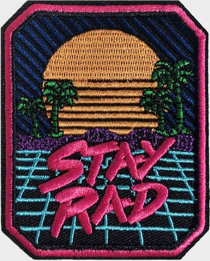 Patchy® – Stay Rad - Strijkpatch - Strijkapplicatie - Strijkembleem - Patch - Badge - Patches