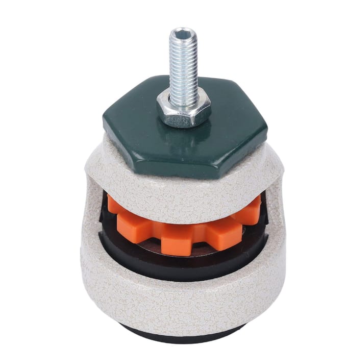 Nivellerende Stelpootwiel 40mm Buitendiameter M8 Draadstang Rubberen Voet Verstelbare Hoogte Nivellering