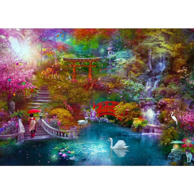 Enjoy Puzzle legpuzzel Japanese Garden 1000 stukjes rustgevend.