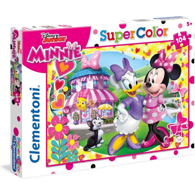 Clementoni, SuperColor, Minnie Mouse, Puzzel, Voor Meisjes, 5+ jaar, 104 stuks
