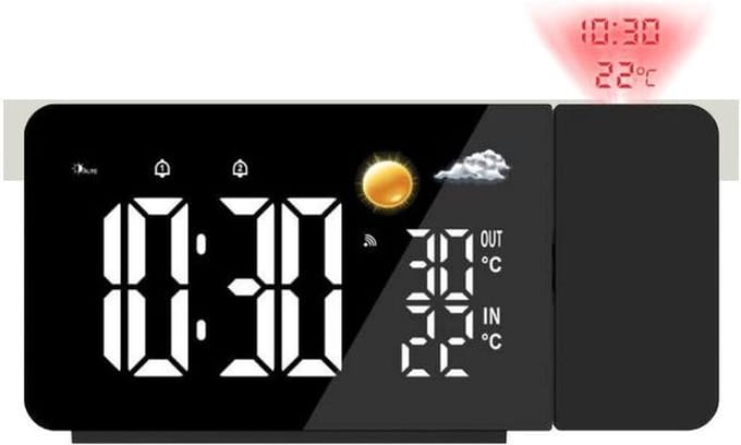 Just a Minute | Weerstation | Wekker | Radio gestuurd | Met projectie