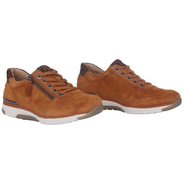 Gabor rollingsoft sensitive 76.973.01 - dames rollende wandelsneaker - Bruin - maat 40.5 (EU) 7 (UK)