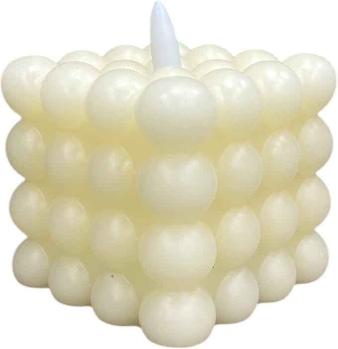 Countryfield - Led Kaars - Bubble - Creme -