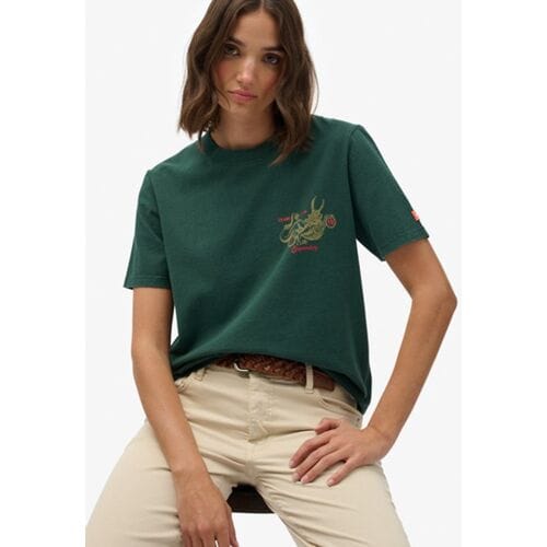 Casual T-shirt voor dames Superdry Tokyo Narrative