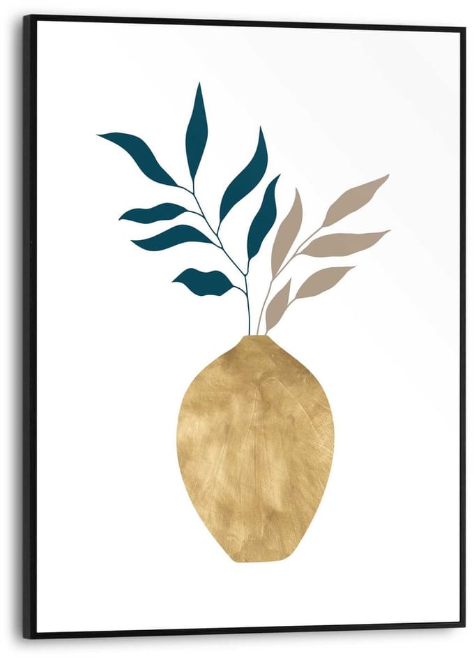 Schilderij Abstract Goud - 40 x 30 - Hout - REINDERS