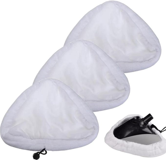 Inovra Plus - 3 wasbare stoffen hoezen voor stoomreinigers met handige accessoires