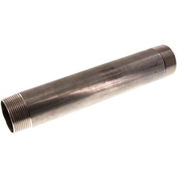 R 1 1/2'' RVS Dubbele Pijpnippel 20 Bar DIN 2982 - 250mm - FL2S-M-ST-112R-250L
