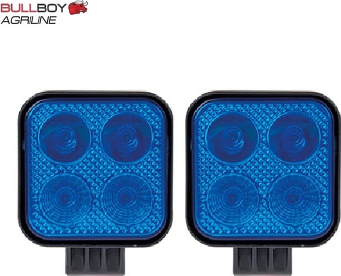 Bullboy LED Werklamp sprayled vierkant kleur blauw AGRI SECTOR