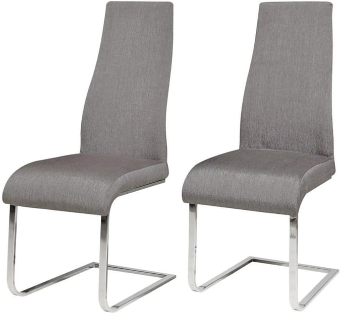 Marcello-Eetkamerstoel - Set van 2 - Grijs