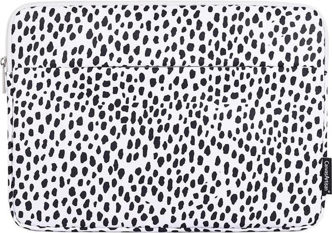 Laptophoes 13.3 Inch - Laptop Sleeve – Panterprint Wit