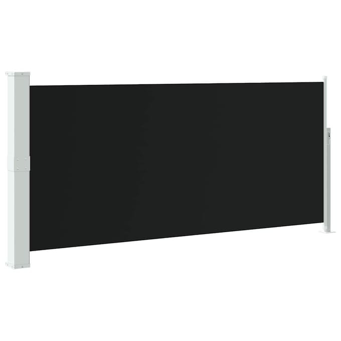 vidaXL - Windscherm - uittrekbaar - 140x314 - cm - zwart