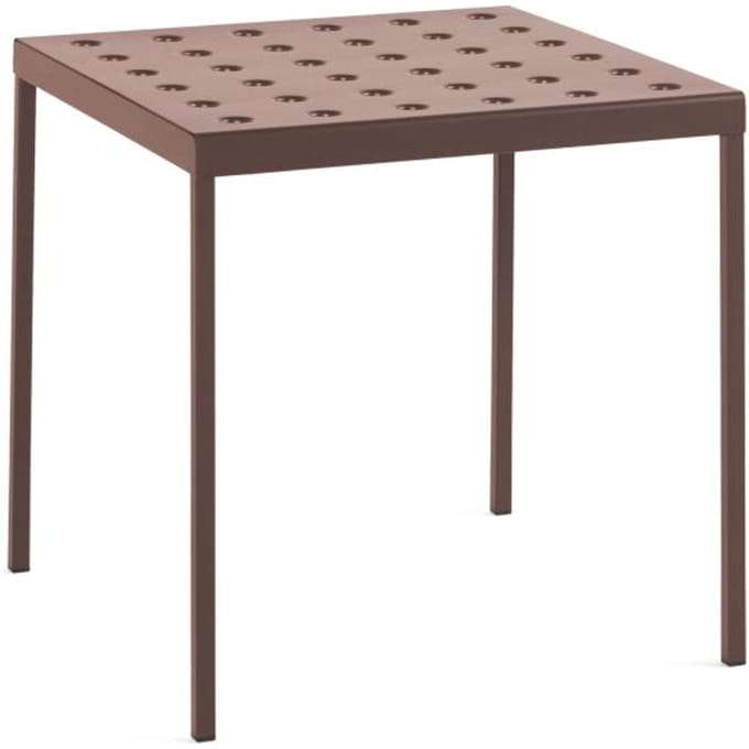 HAY Balcony Tafel vierkant - ironred