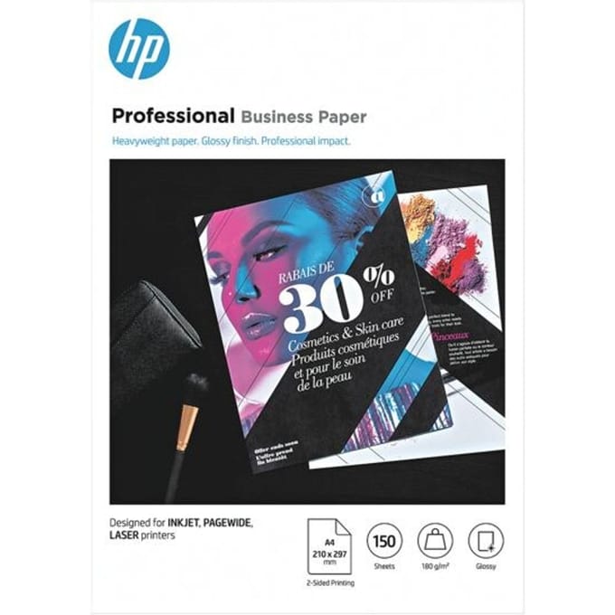 Fotopapier laser HP 3VK91A A4 180gr glans wit 150 vel