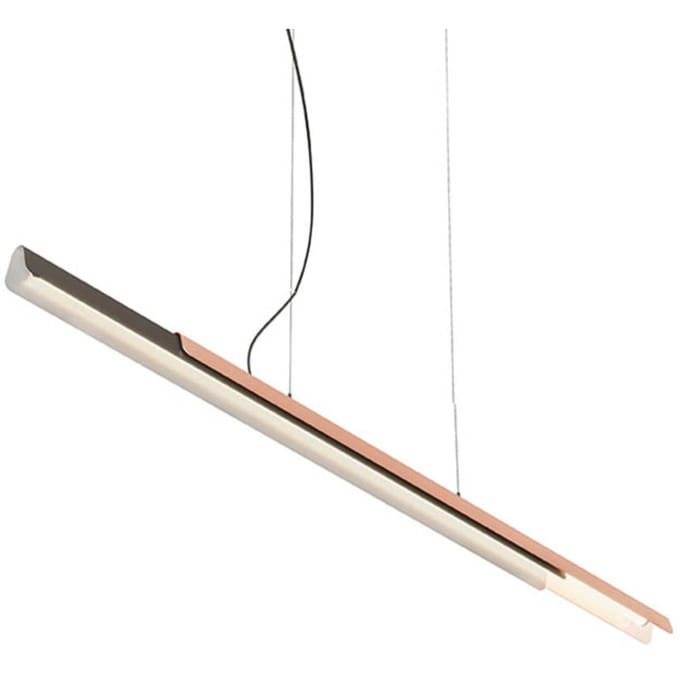 kdln hanglamp Dala lineair donkergrijs/koper 3.000 K 150 cm