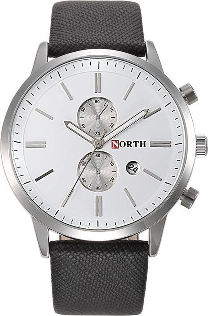 North Herenhorloge Classic Style Zilver