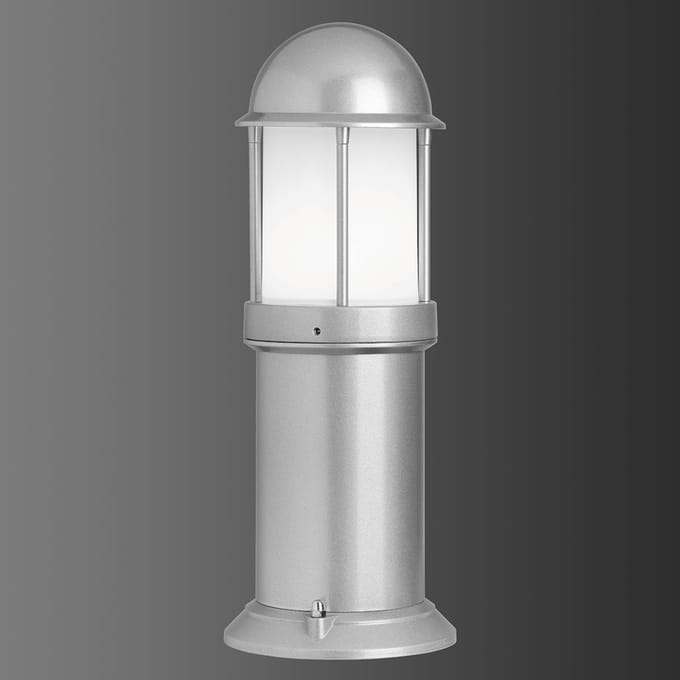 LCD Sokkellamp Marco van aluminium, zilver