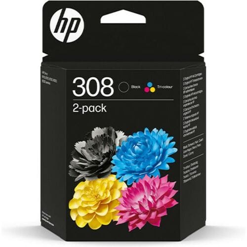 HP Inktcartridge 308 (6L6S6UE) Zwart + 3 kleuren Multipack