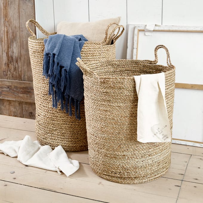 LOBERON Wasmand set van 2 Oakdale bruin