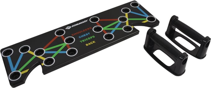 Schildkröt push-up multitrainer fitnessbord voor krachttraining thuis.