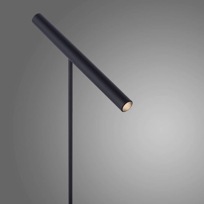 LED tafellamp PURE Tutua, sensordimmer, zwart