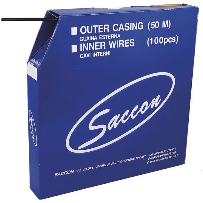 Saccon Dx44005c box buitenkabel 4mm versnelling 50 meter zwart