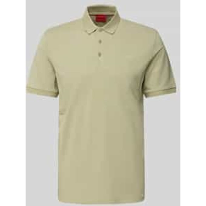 Poloshirt met labelprint, model 'Donos'