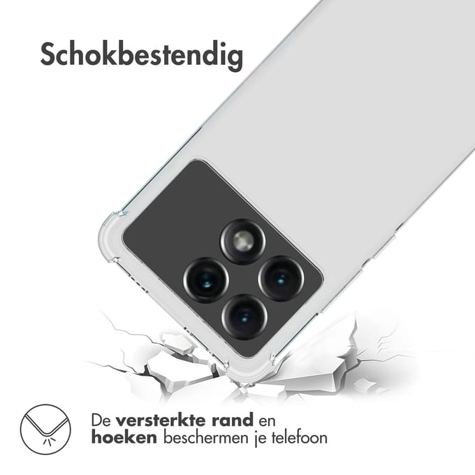 imoshion Hoesje - Geschikt voor Xiaomi Poco X6 Pro - Shockproof Case - Transparant