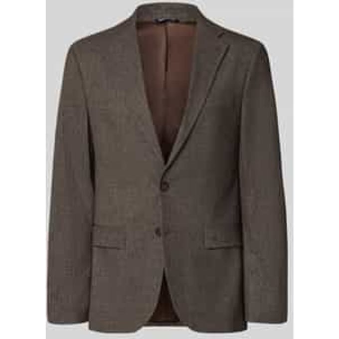 Slim fit colbert met klepzakken