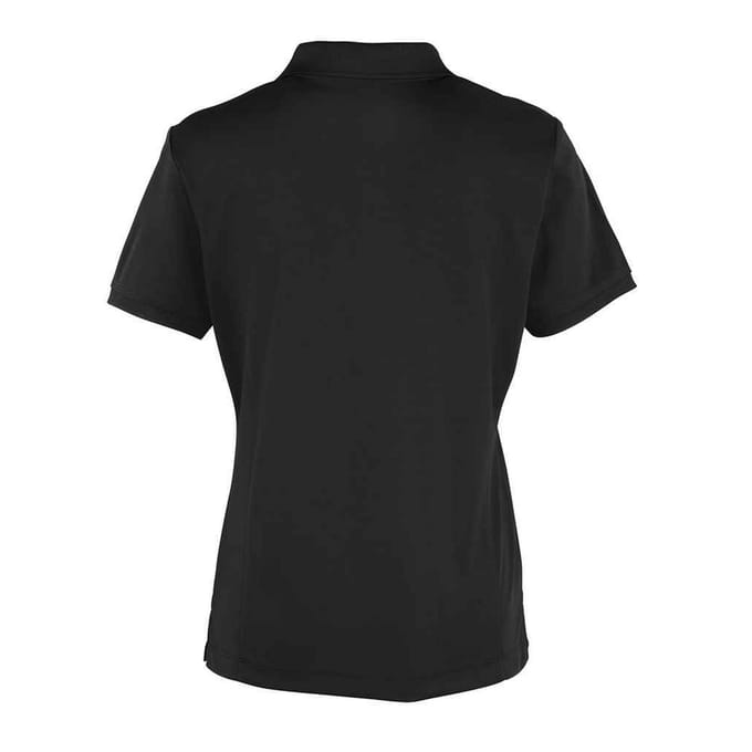 Premier Dames/Dames Coolchecker Piqué Poloshirt (Zwart)