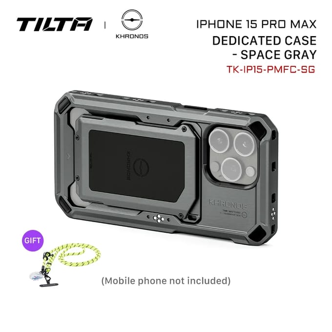 Tilta Khronos iPhone 15 Pro Case Space Grey