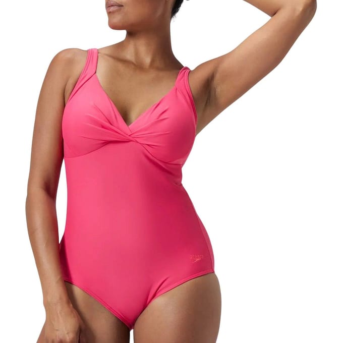 Dames zwempak uit 1 stuk Speedo SOLID Cross Knot