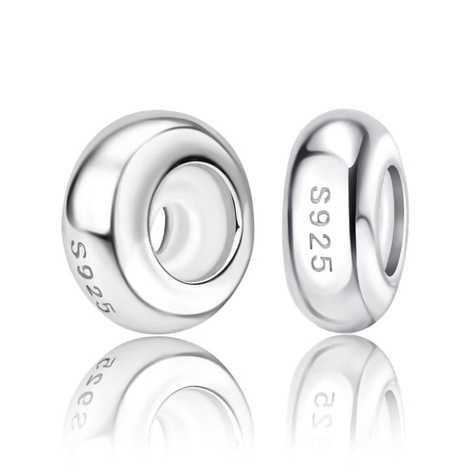 Eenvoudige Echte Koperen Afstandhouder Clip Kralen Elementen Voor Authentieke Armbanden Kleur Rubiks Kubus Decoratieve Bedels Armband Accessoire Tijdloze Sieraden white