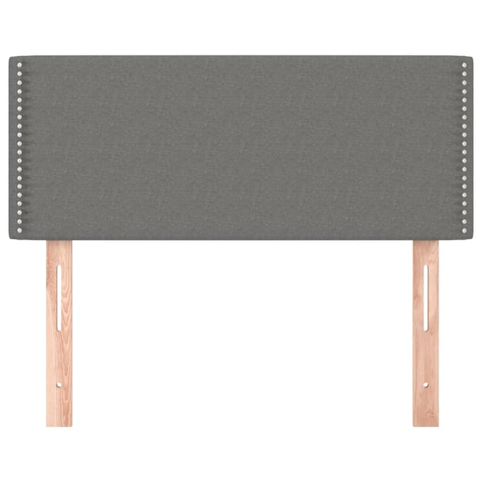 vidaXL - Hoofdbord - 100x5x78/88 - cm - stof - donkergrijs
