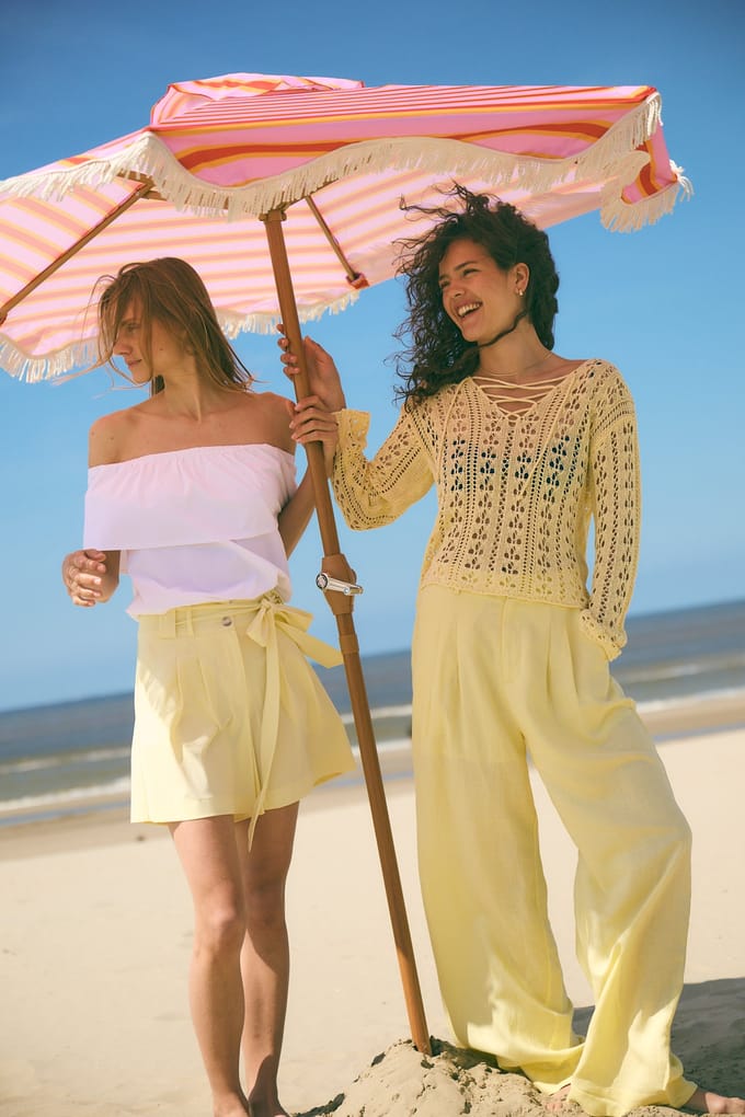 Summer Pullover E25102 | Yellow - Yellow / M