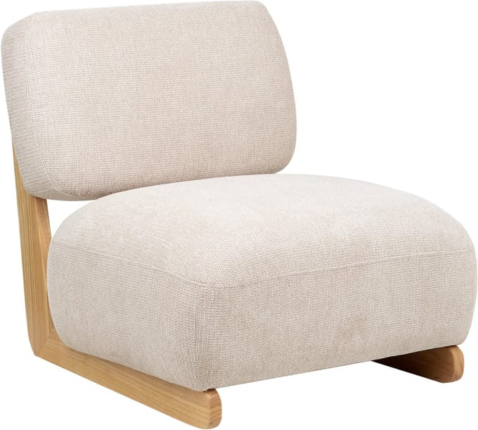 KOKKOLA - Fauteuil - Lichtbeige - Polyester