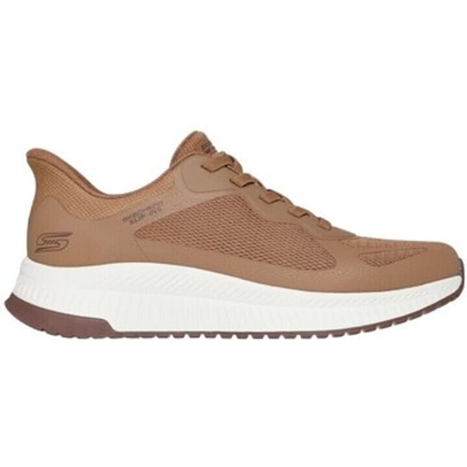 Skechers Slip-ins: BOBS Squad 4 heren sneakers bruin - Maat 42 - Extra comfort - Memory Foam