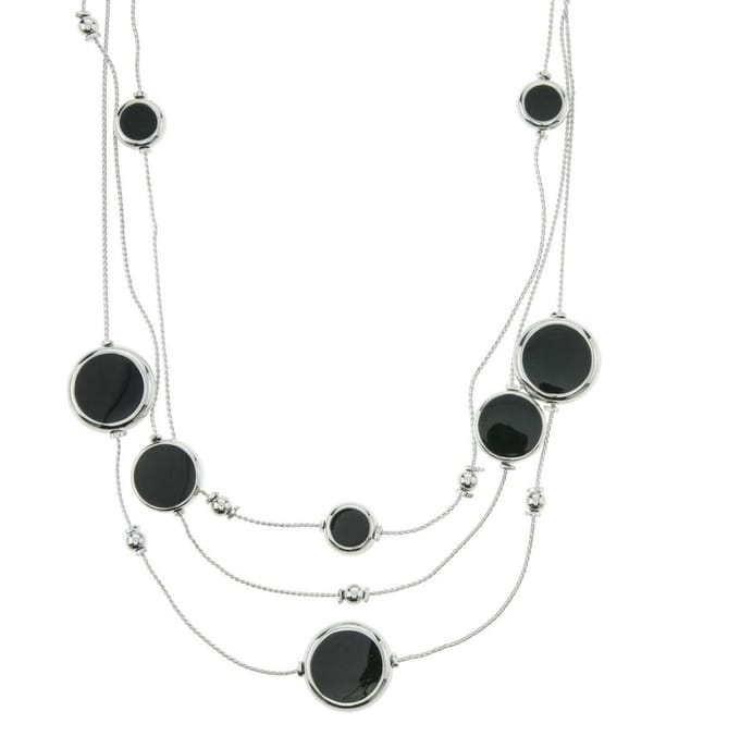 Behave - Drop Ketting met Zwarte Accenten - Elegant Accessoire voor Elke Gelegenheid