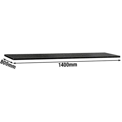 GGM Gastro Granitarbeitsplatte - 1400x800mm - Star Galaxy