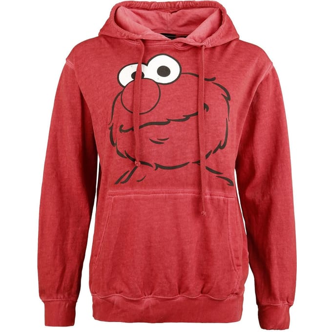 Sesame Street Trui met capuchon - Elmo Charmy - S - voor Vrouwen - rood